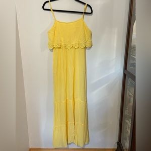 Summer Maxi Dress Yellow size small